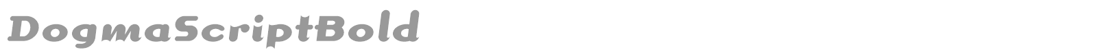 DogmaScriptBold font preview